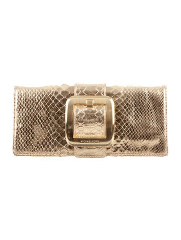 michael kors python clutch