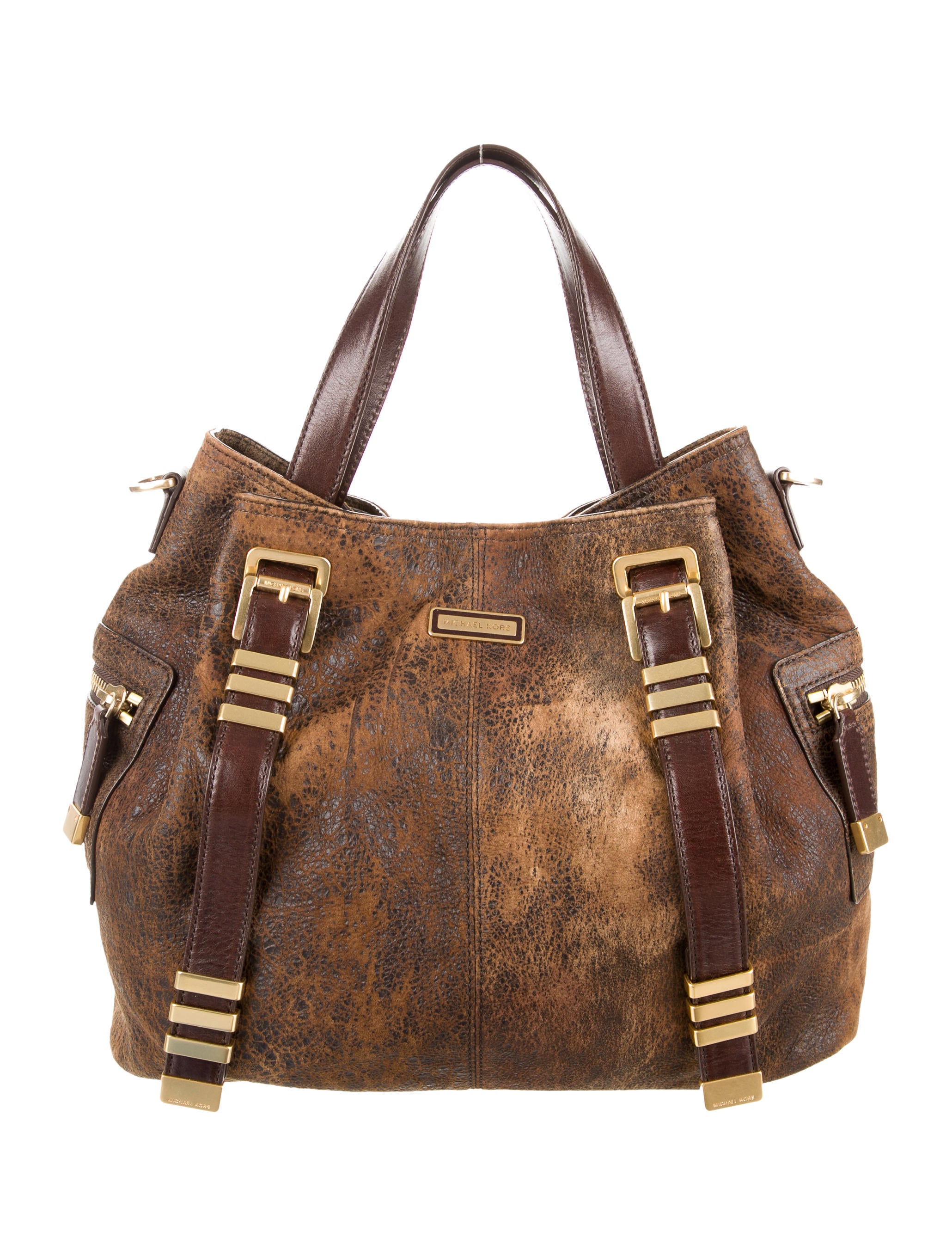 Michael Kors Distressed Leather Tote