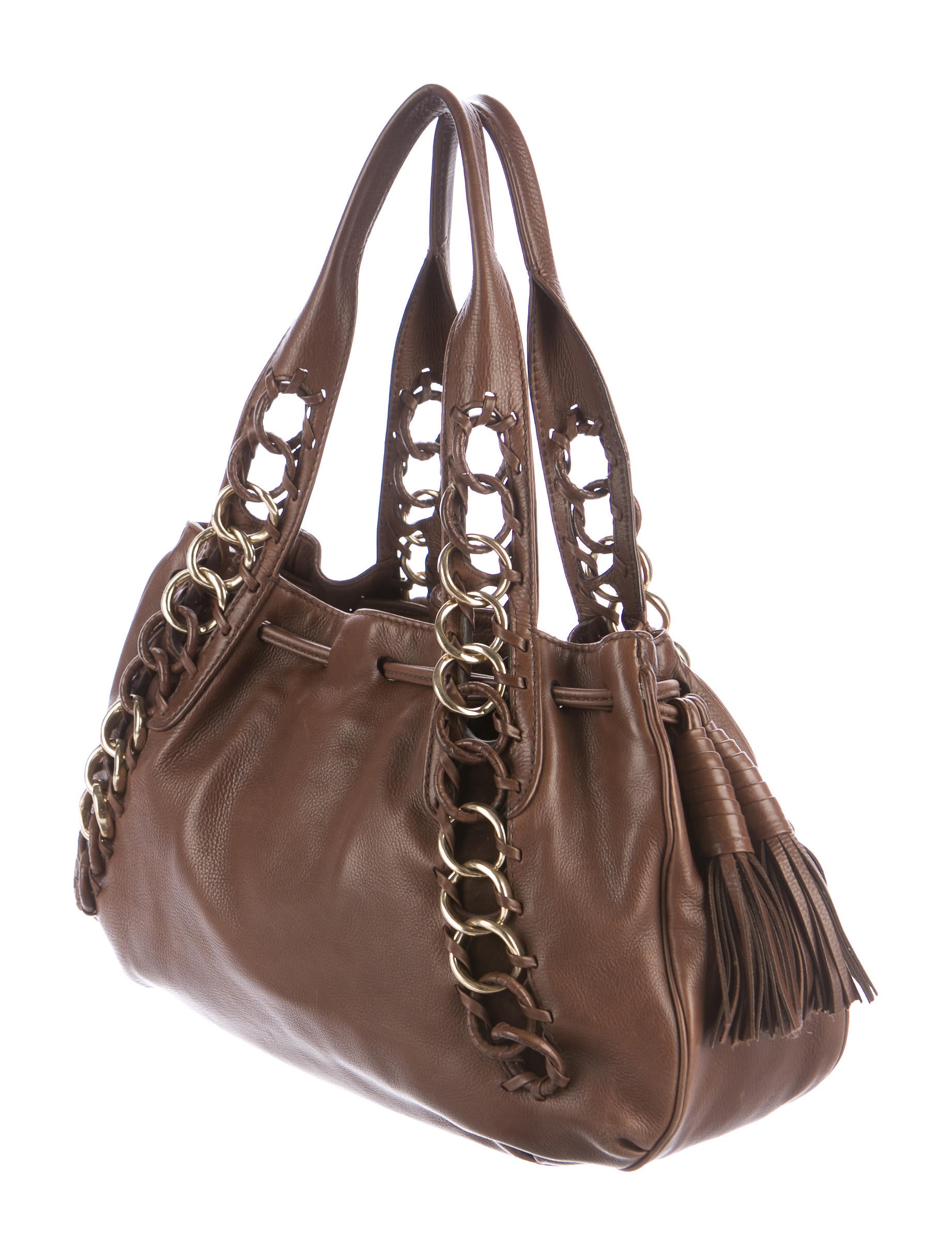Michael Kors Leather Drawstring Shoulder Bag Handbags MIC53846