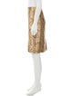 Michael Kors Printed Linen-Blend Skirt