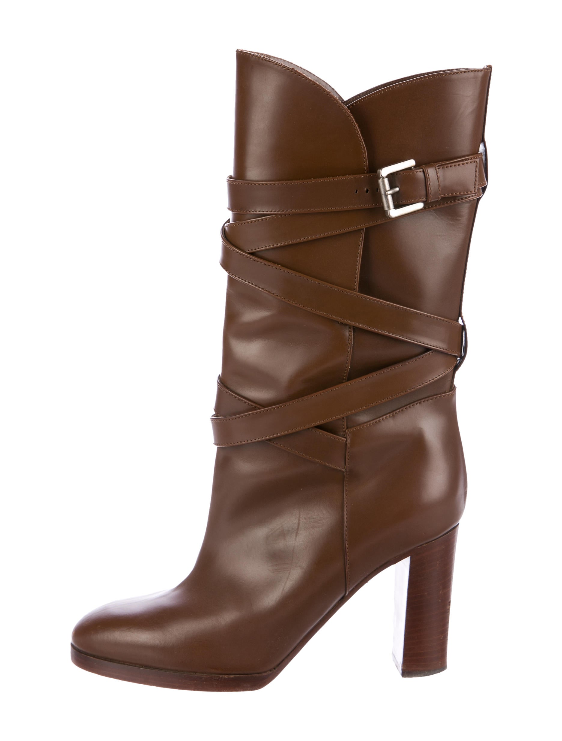Michael Kors Leather Mid-Calf Boots
