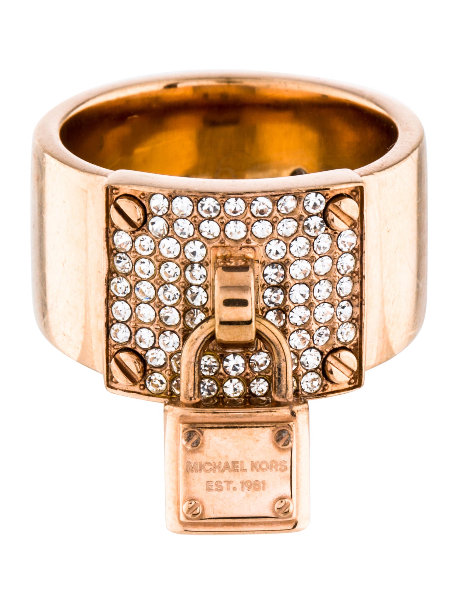 michael kors padlock ring