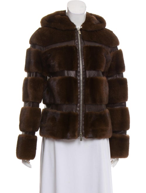 Michael Kors Mink Fur Hooded Jacket mink
