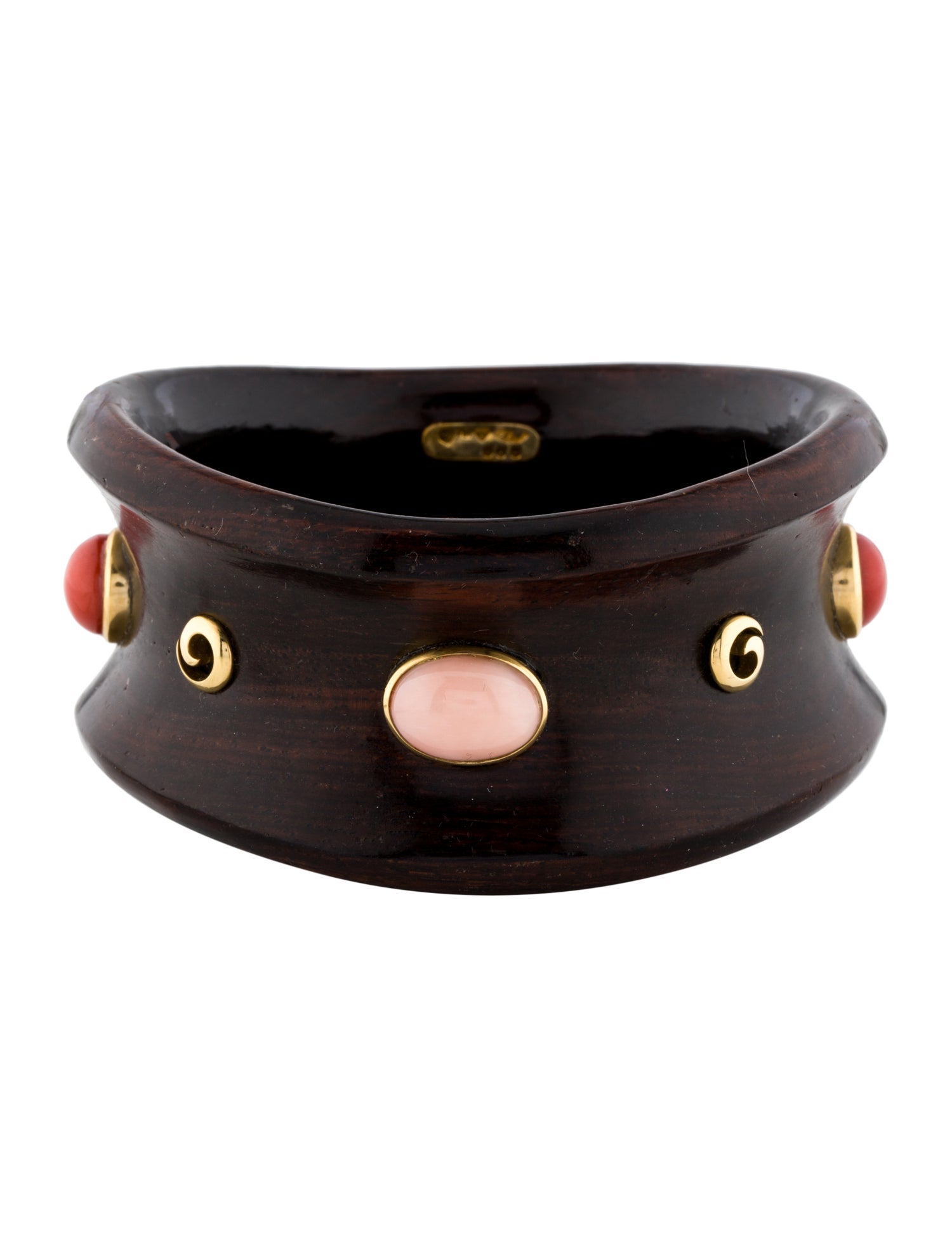 Michael Bondanza 18K Coral Wood Juniper Bangle