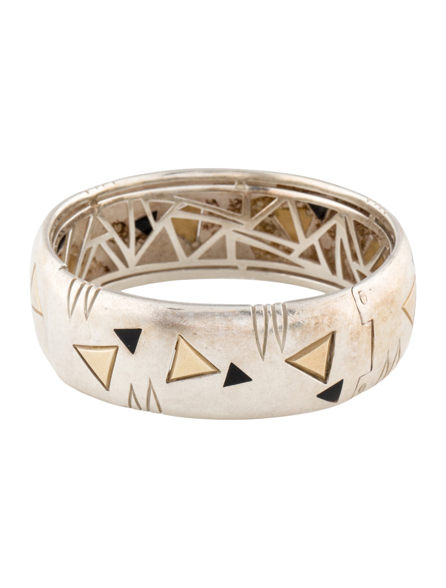 Michael Bondanza Onyx Triangle Bangle