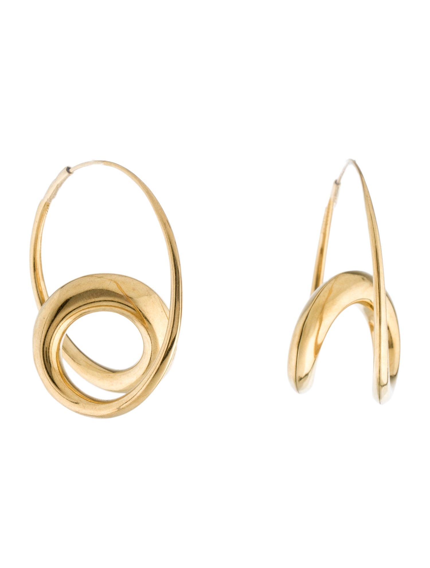 Michael Good 18K Large Baroque Earrings - 18K Yellow Gold Hoop ...