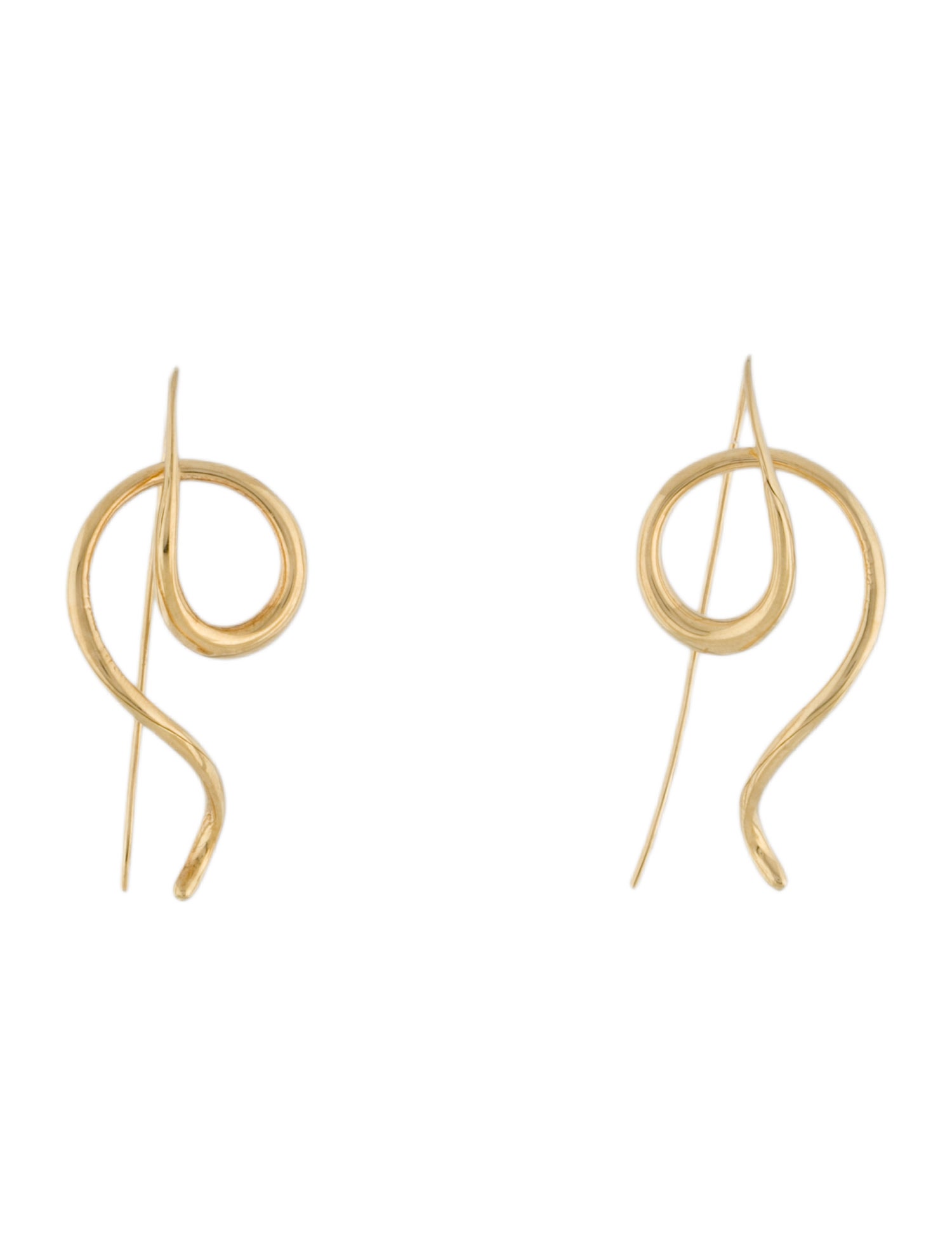 Michael Good 18K Spiral Hoop Earrings