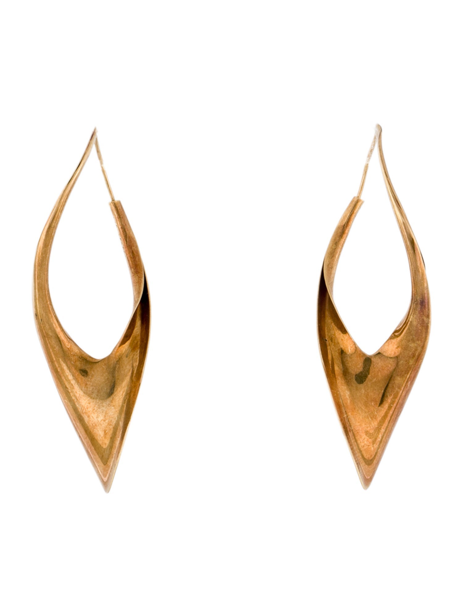 Michael Good 18K Half Twist Hoop Earrings