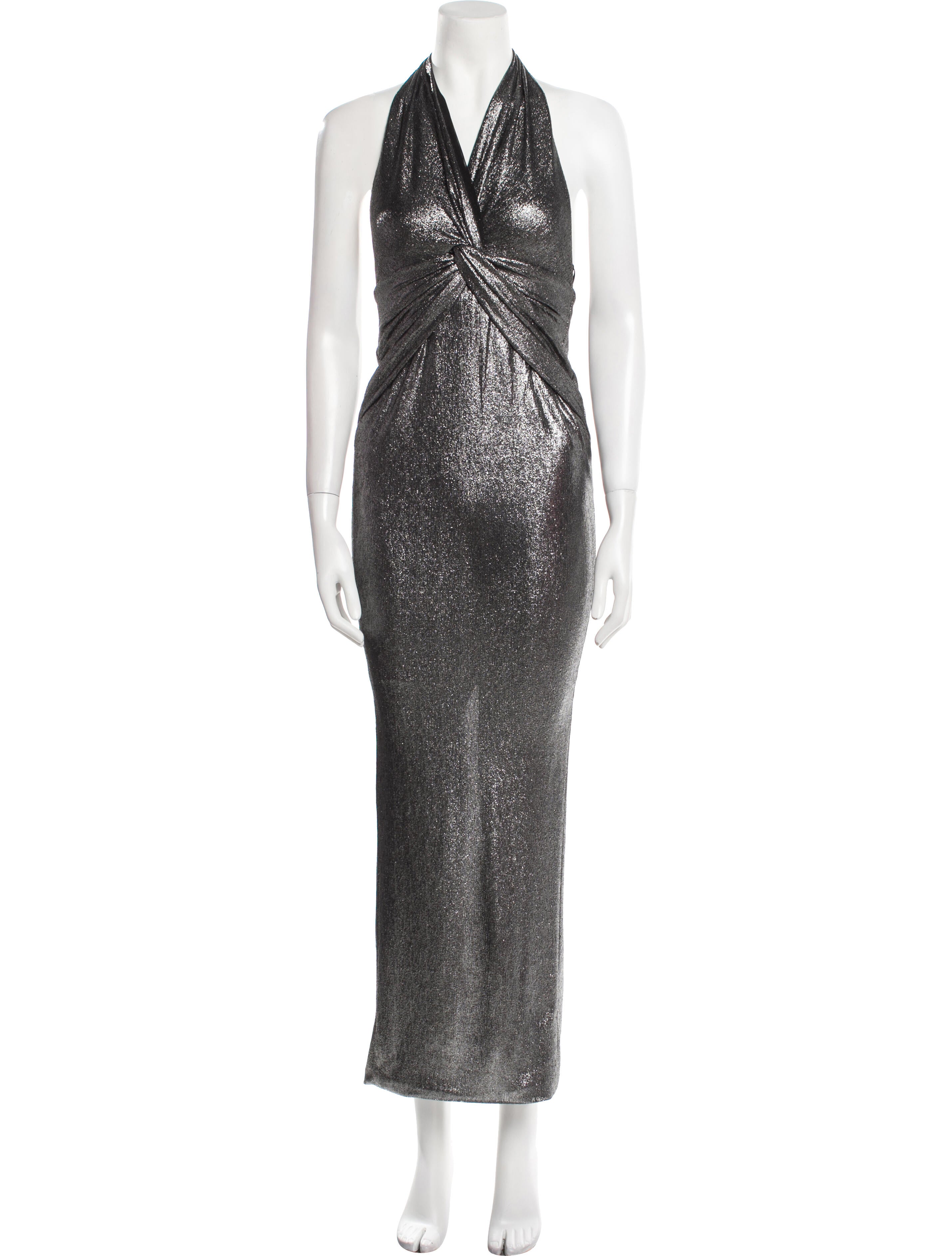 Michael Costello Halterneck Long Dress