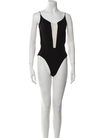 Michael Costello V-Neck Sleeveless Bodysuit