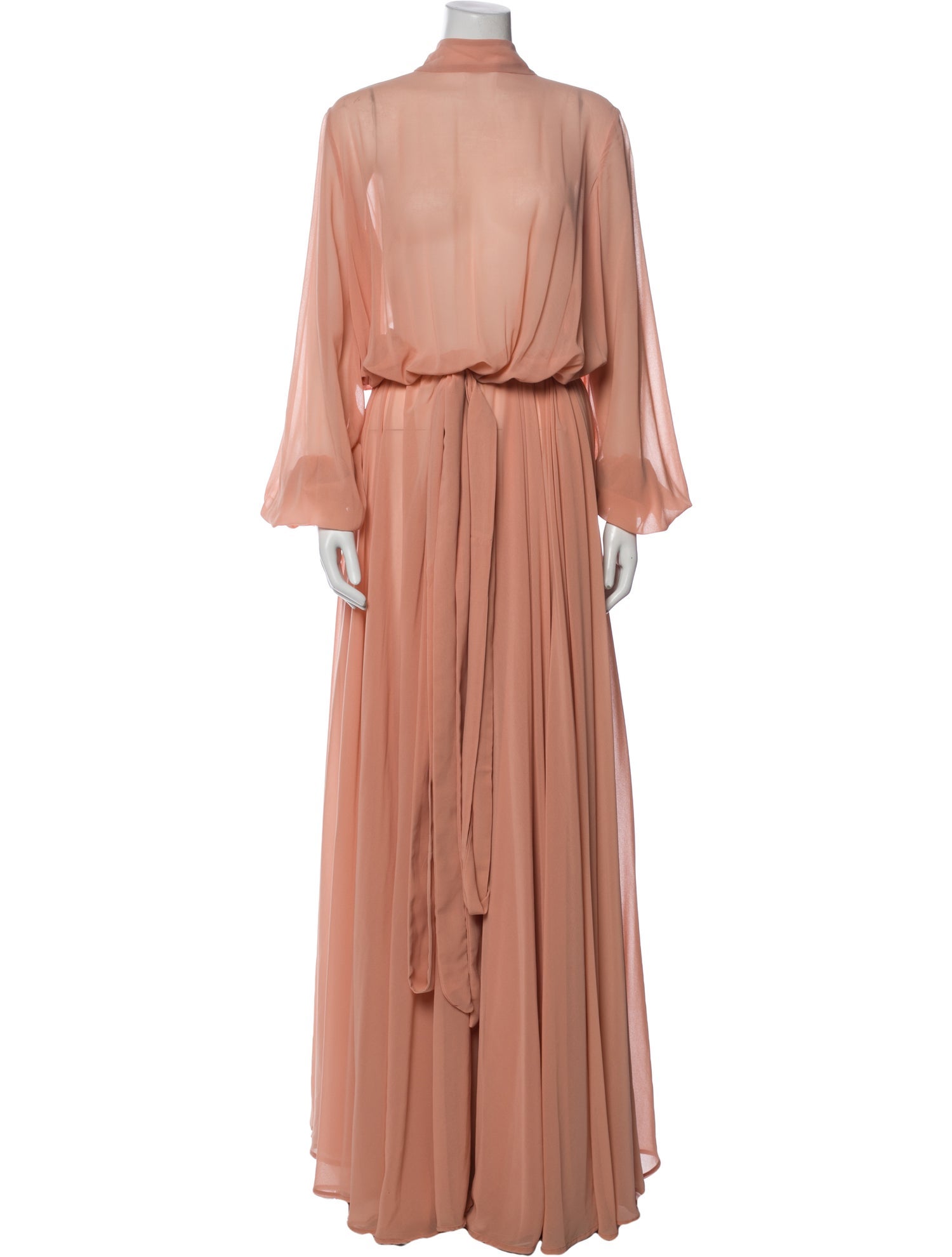 Michael Costello Mock Neck Long Dress