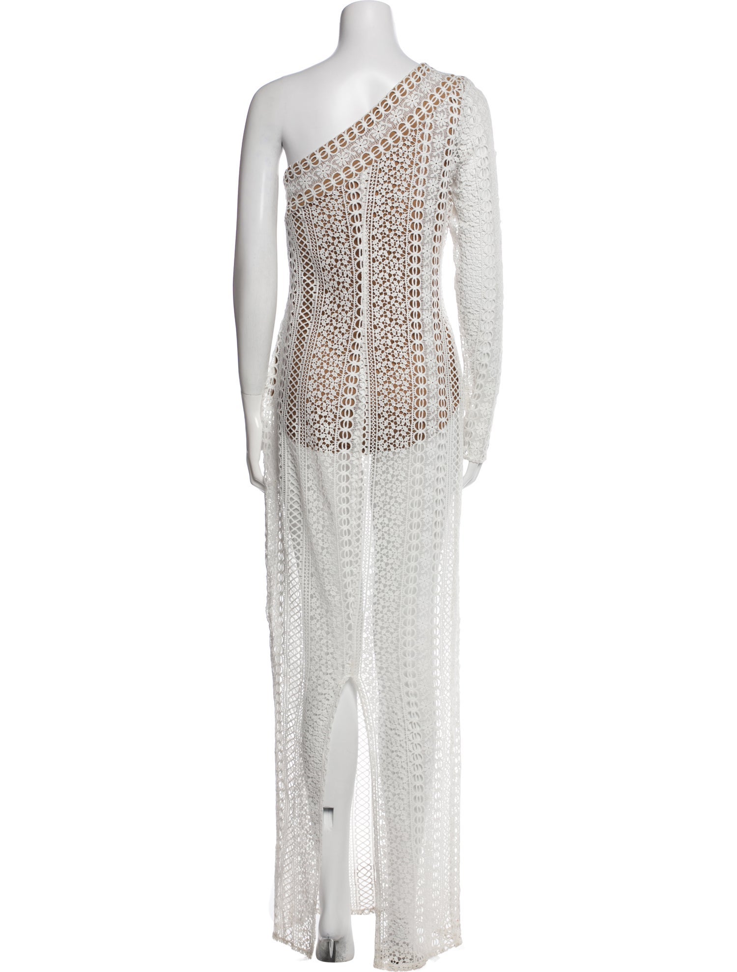 Michael Costello One-Shoulder Long Dress