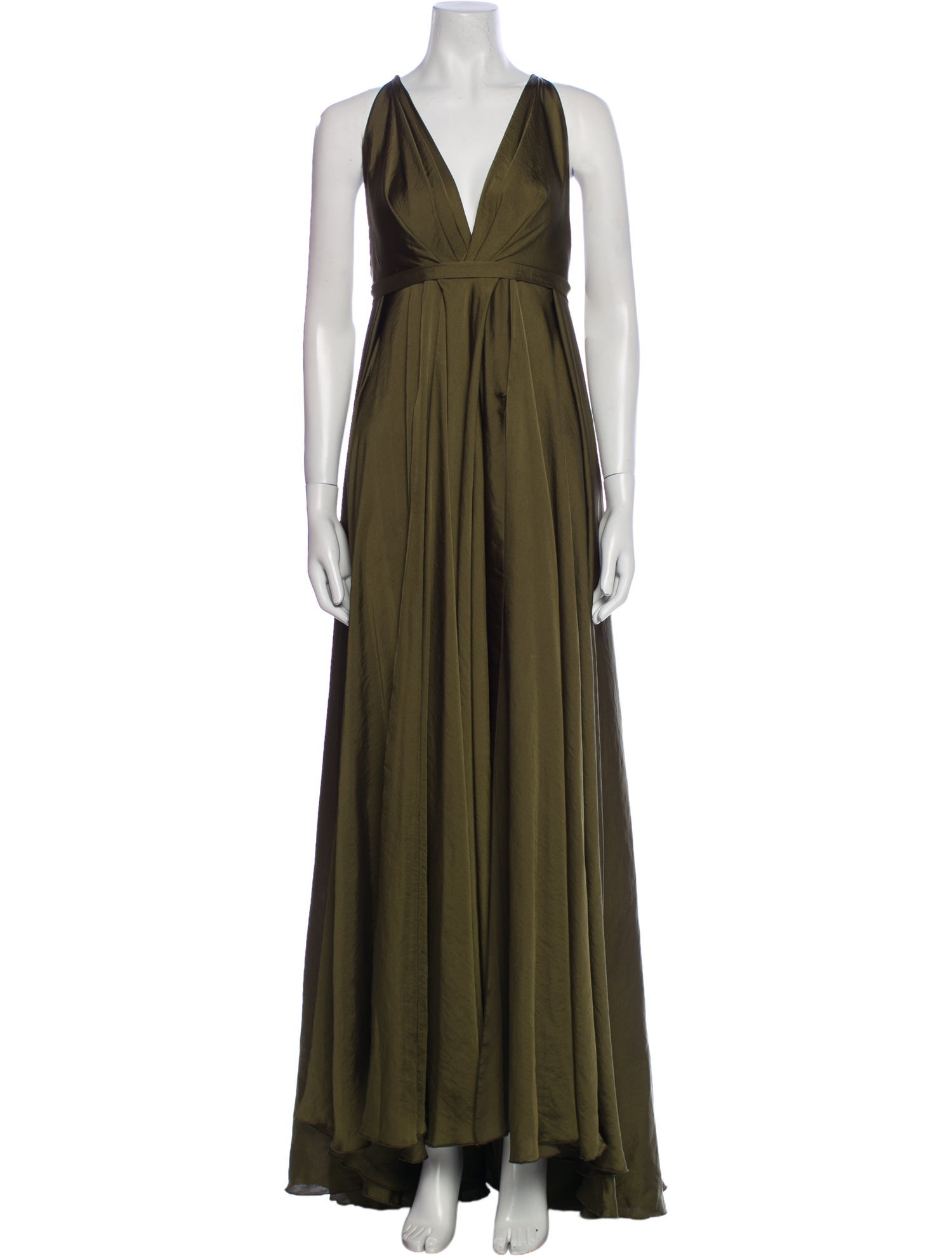 Michael Costello V-Neck Long Dress