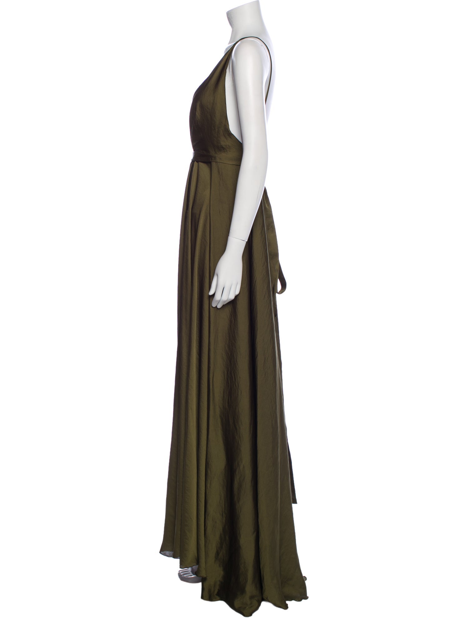 Michael Costello V-Neck Long Dress