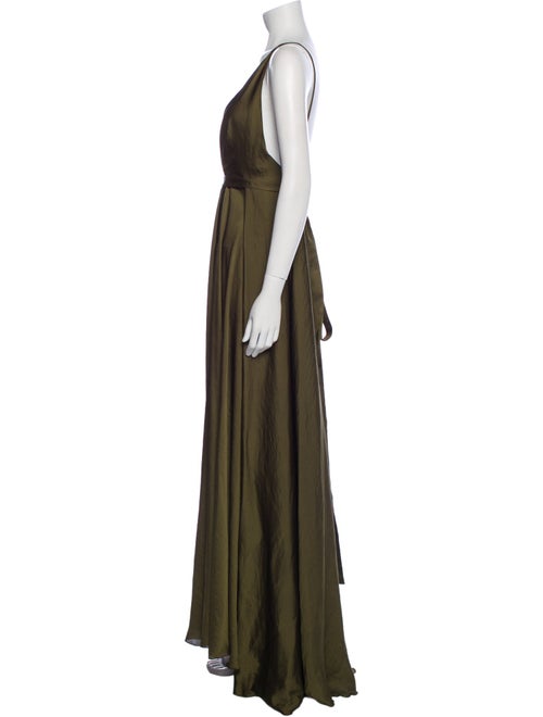Michael Costello V-Neck Long Dress