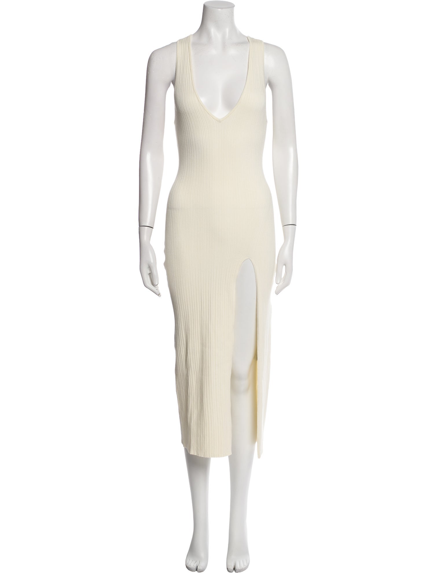 Michael Costello V-Neck Midi Length Dress