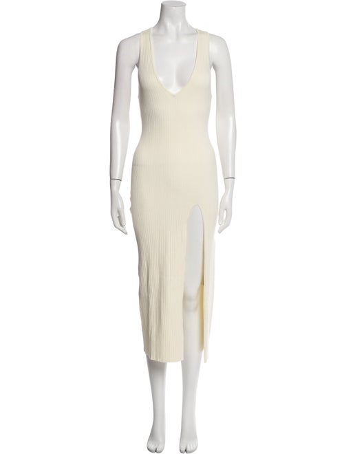 Michael Costello V-Neck Midi Length Dress