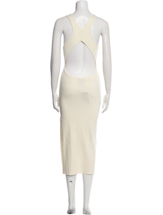 Michael Costello V-Neck Midi Length Dress