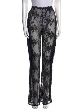 Michael Costello Lace Pattern Wide Leg Pants