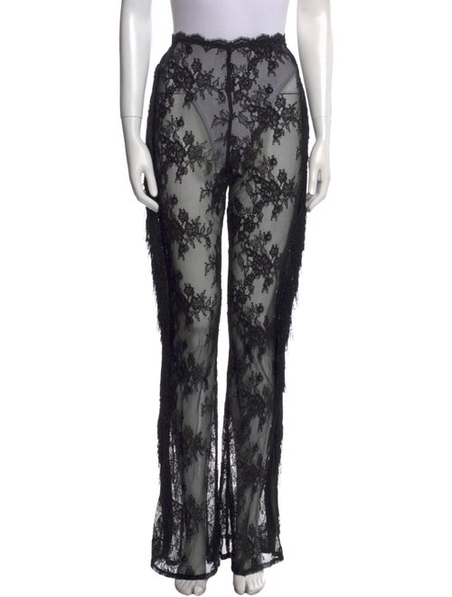 Michael Costello Lace Pattern Wide Leg Pants