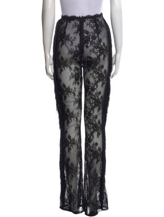 Michael Costello Lace Pattern Wide Leg Pants