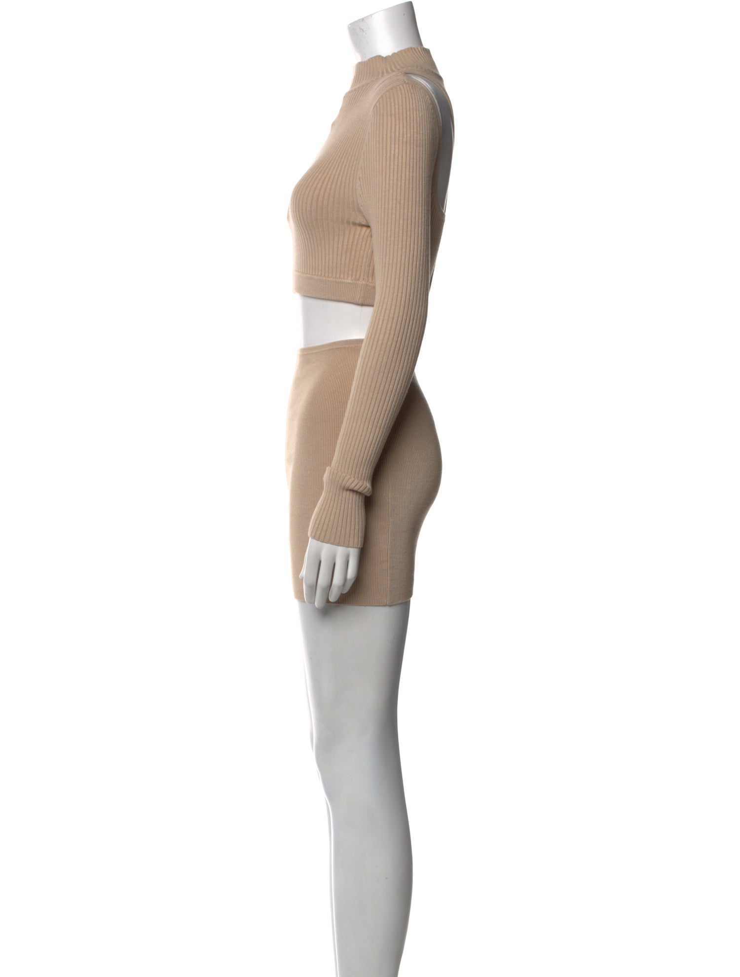 Michael Costello Mock Neck Mini Dress