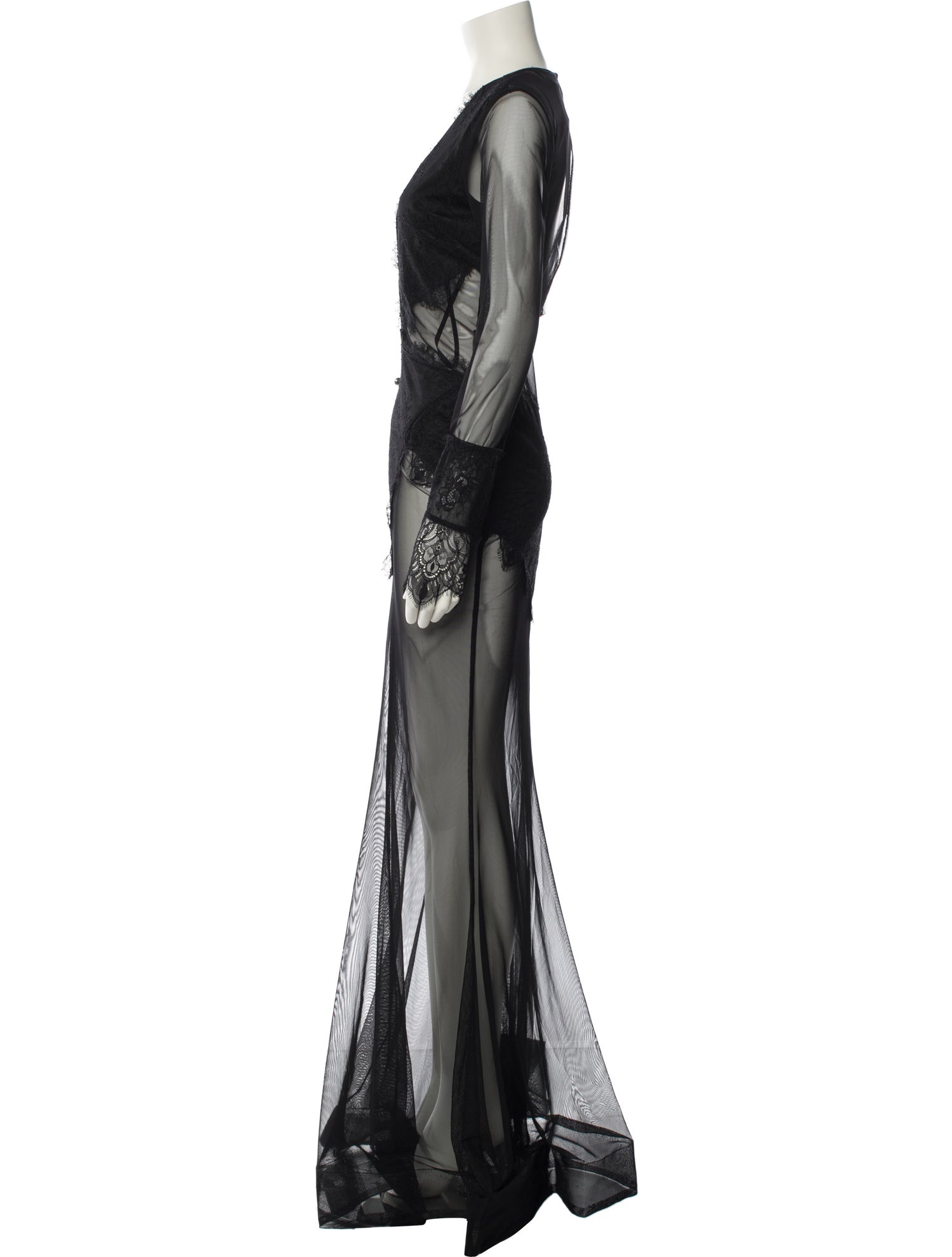Michael Costello V-Neck Long Dress