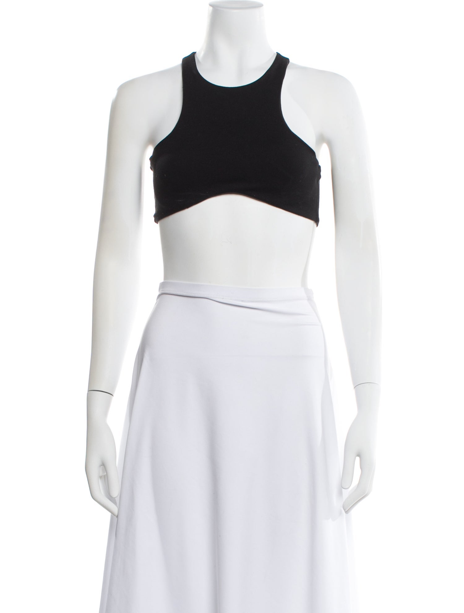 Michael Costello Halterneck Sleeveless Crop Top
