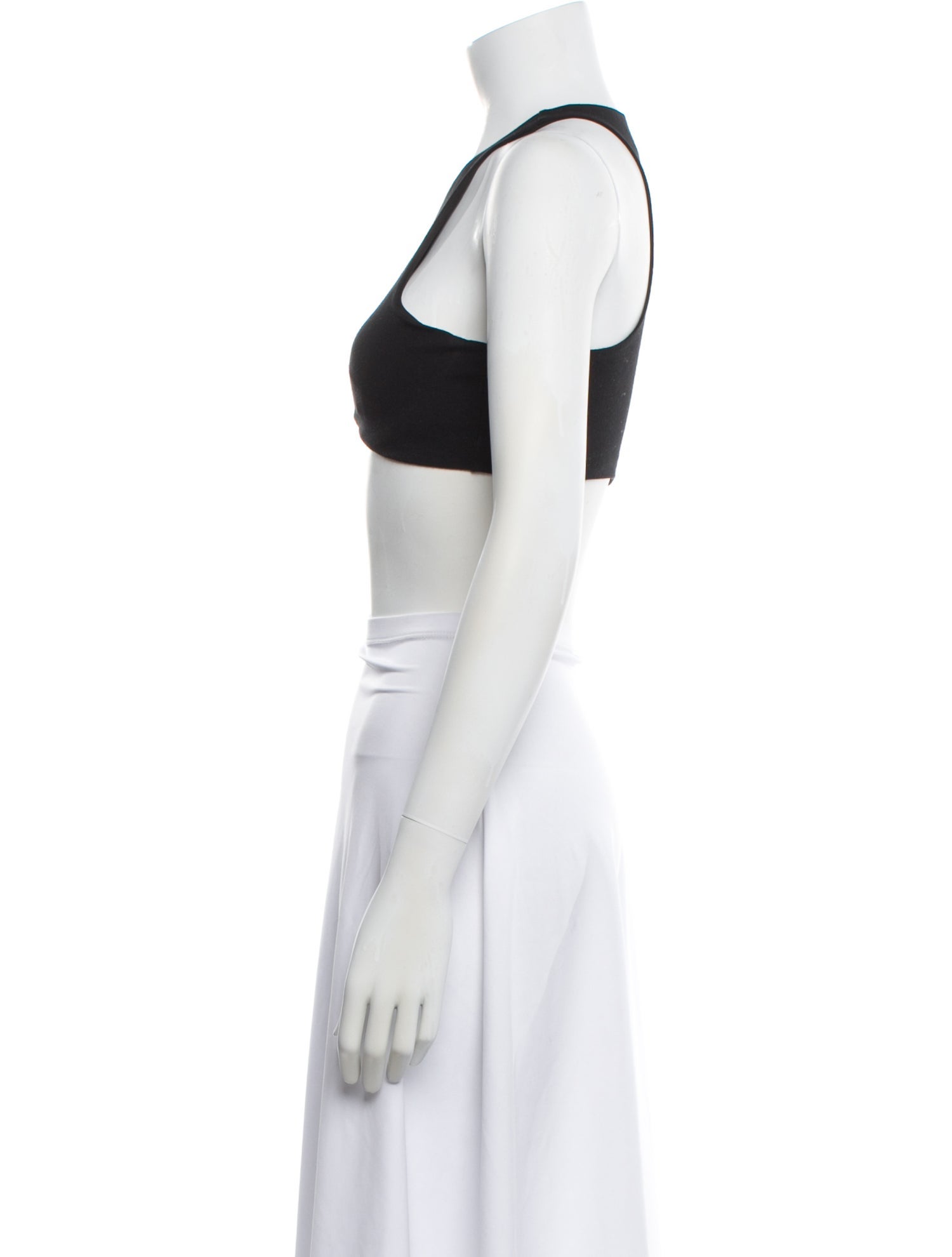 Michael Costello Halterneck Sleeveless Crop Top