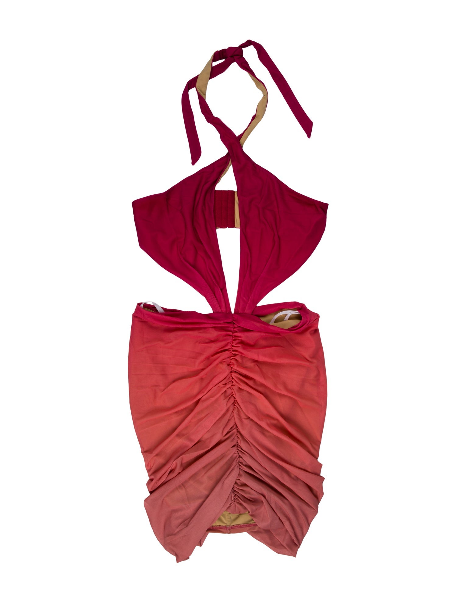 Michael Costello Halterneck Mini Dress