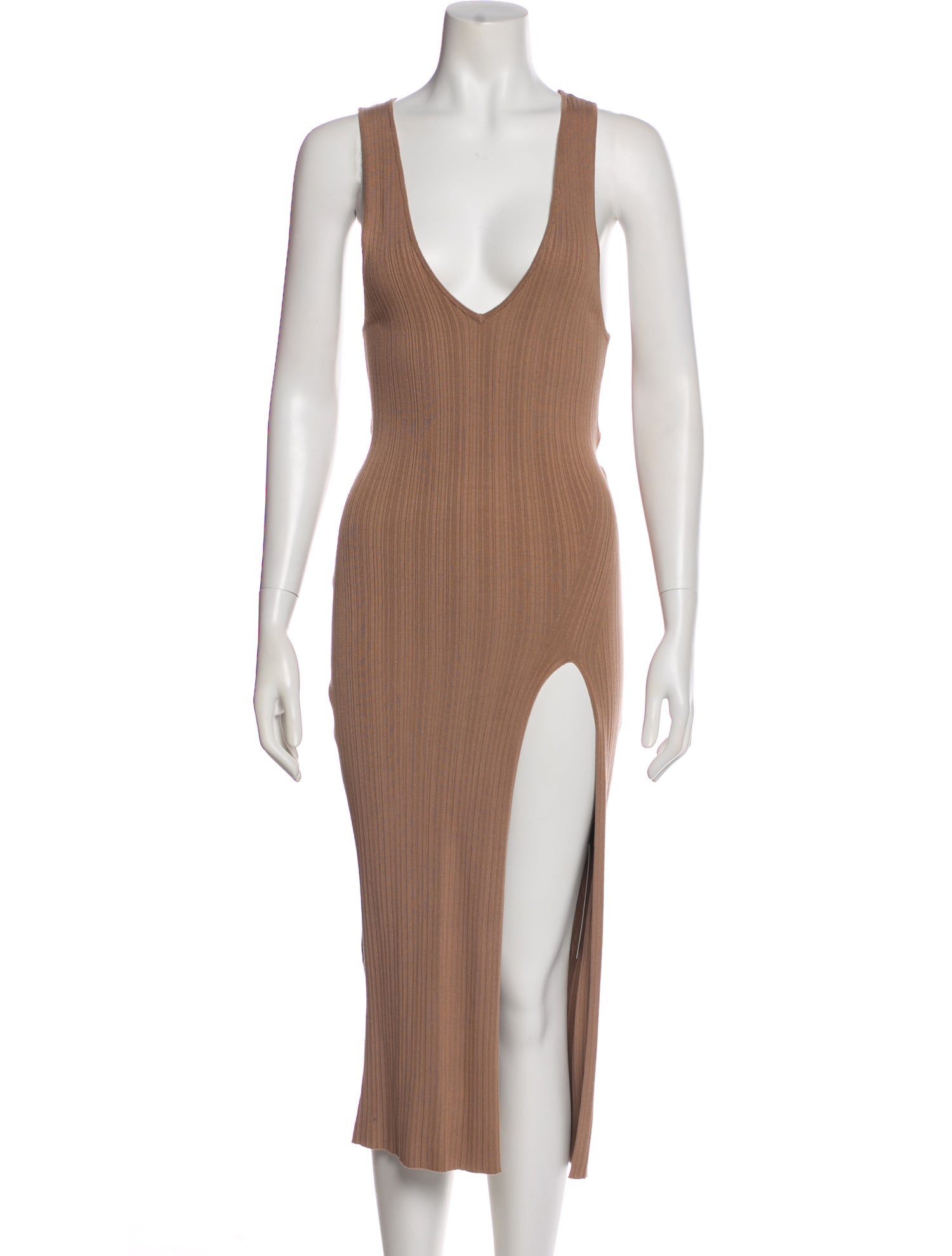 Michael Costello V-Neck Midi Length Dress