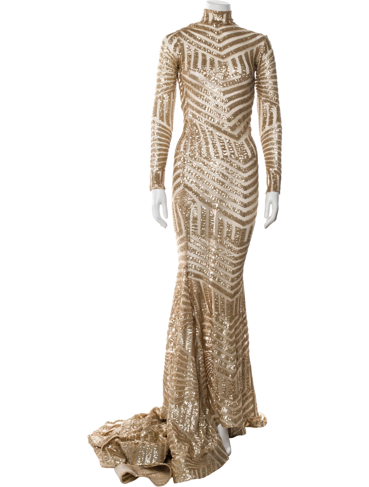 Michael Costello Turtleneck Long Dress