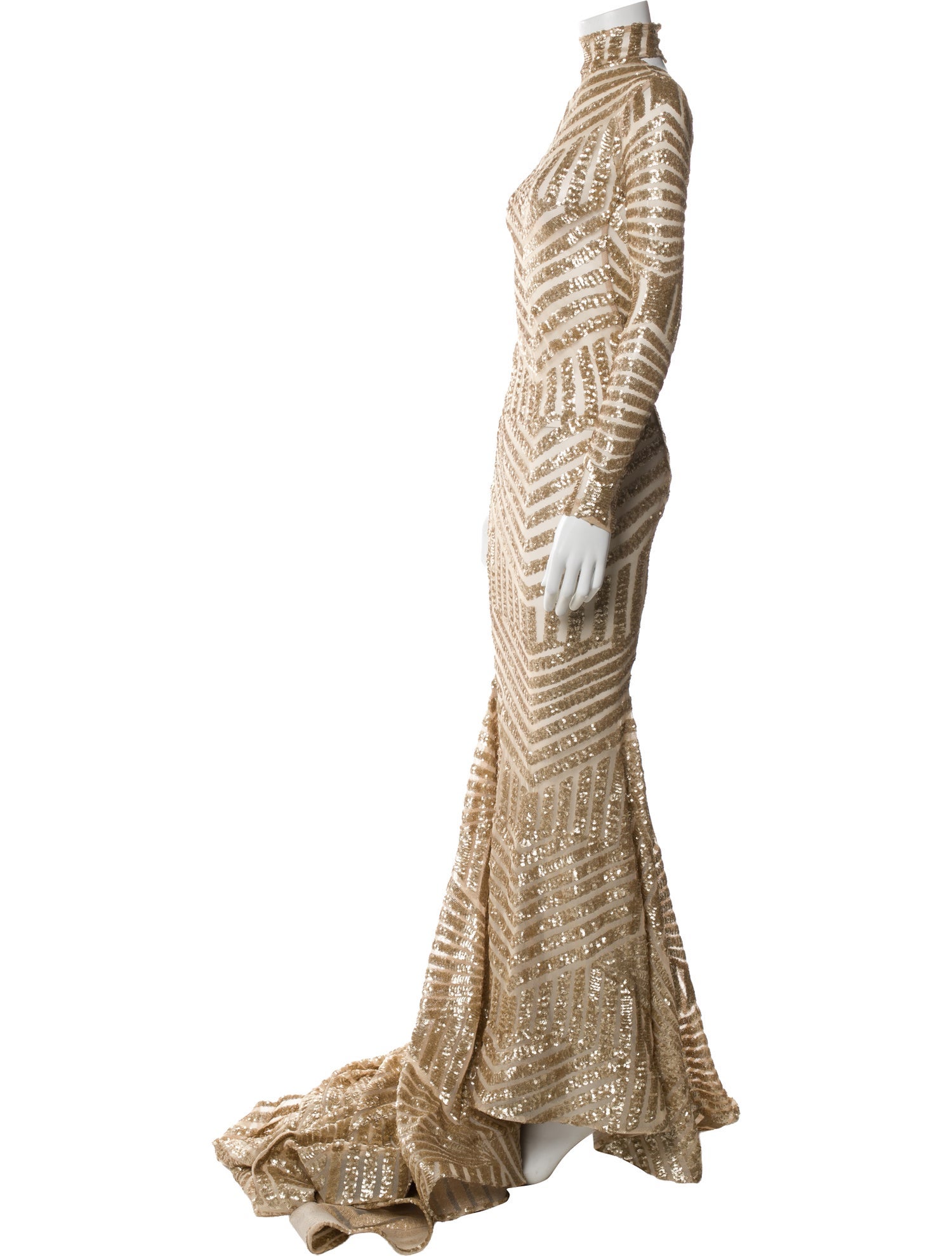 Michael Costello Turtleneck Long Dress