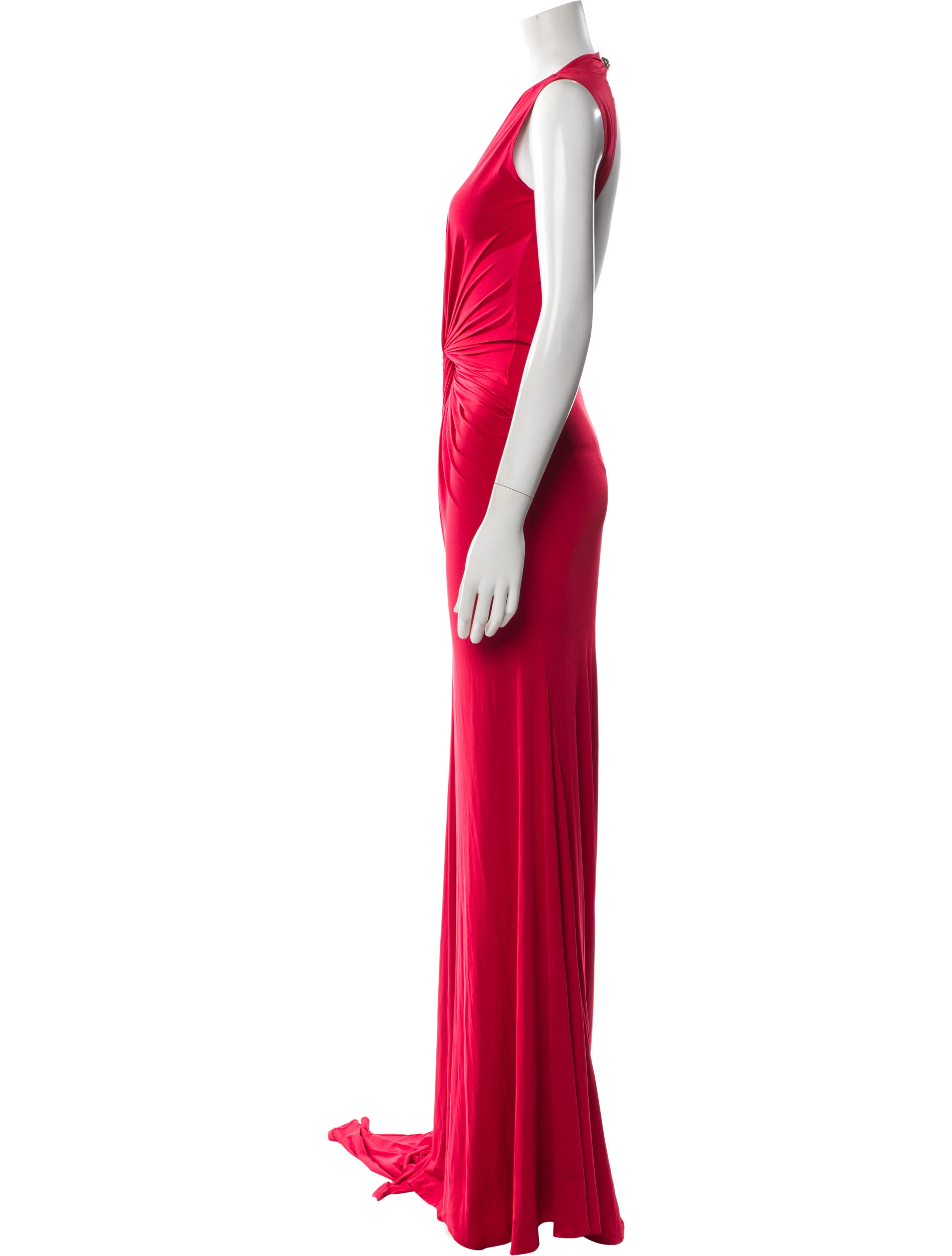 Michael Costello V-Neck Long Dress