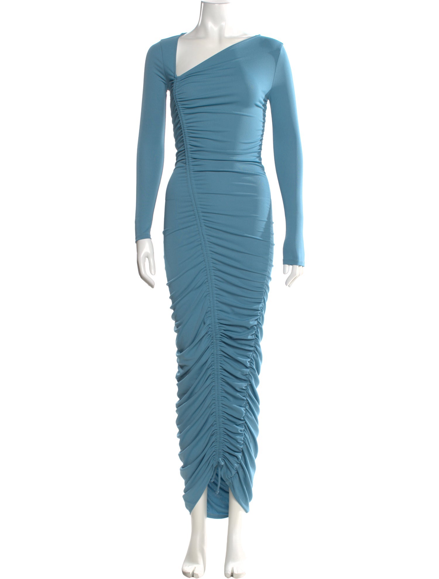 Michael Costello One-Shoulder Long Dress