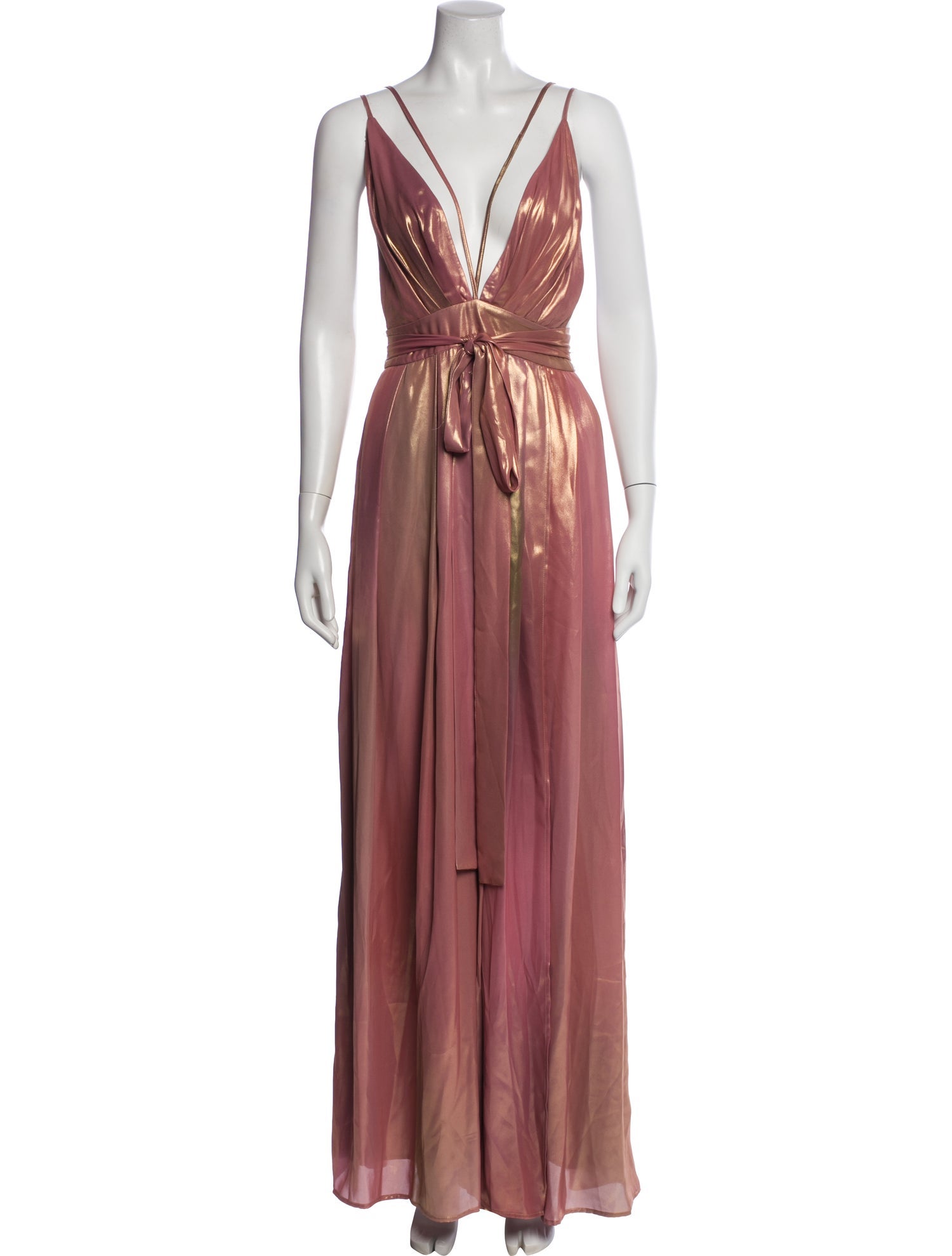 Michael Costello x Revolve V-Neck Long Dress w/ Tags