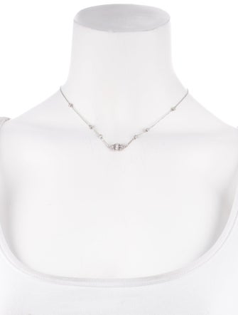Michael B. Platinum Diamond Station Necklace