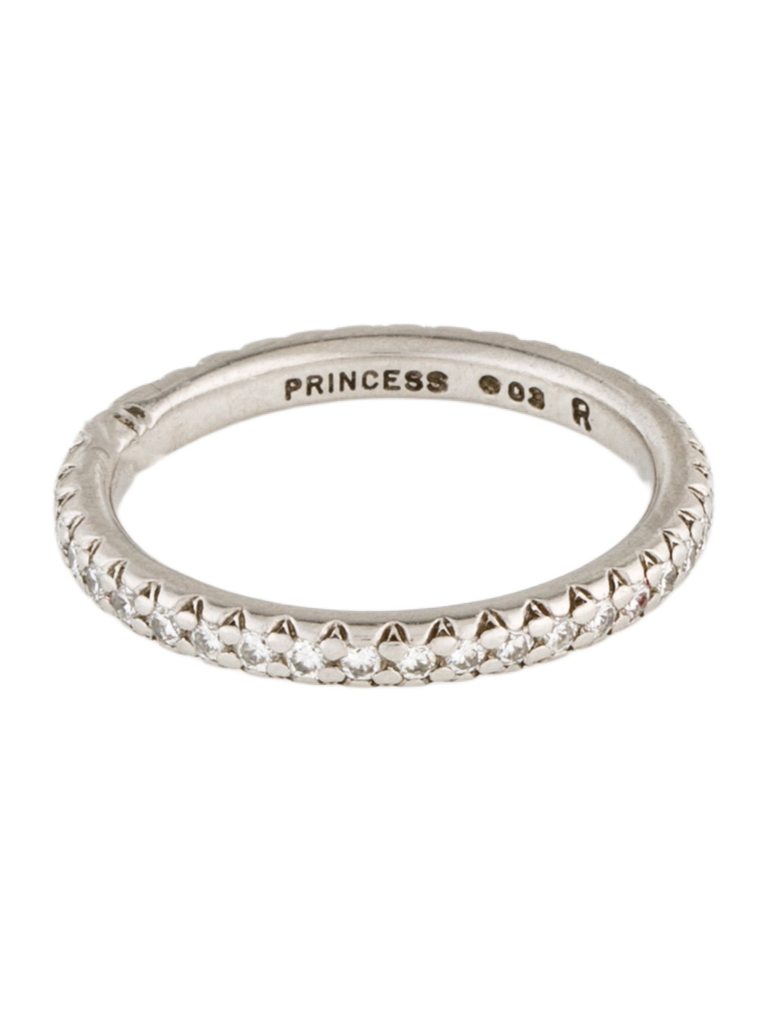 Michael B. Platinum Diamond Princess Eternity Band