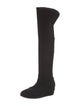 Michele Negri Suede Whipstitch Trim Boots