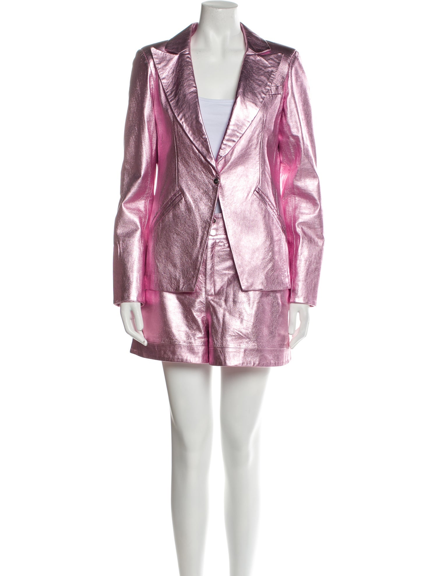 The Mighty Company Lamb Leather Pantsuit