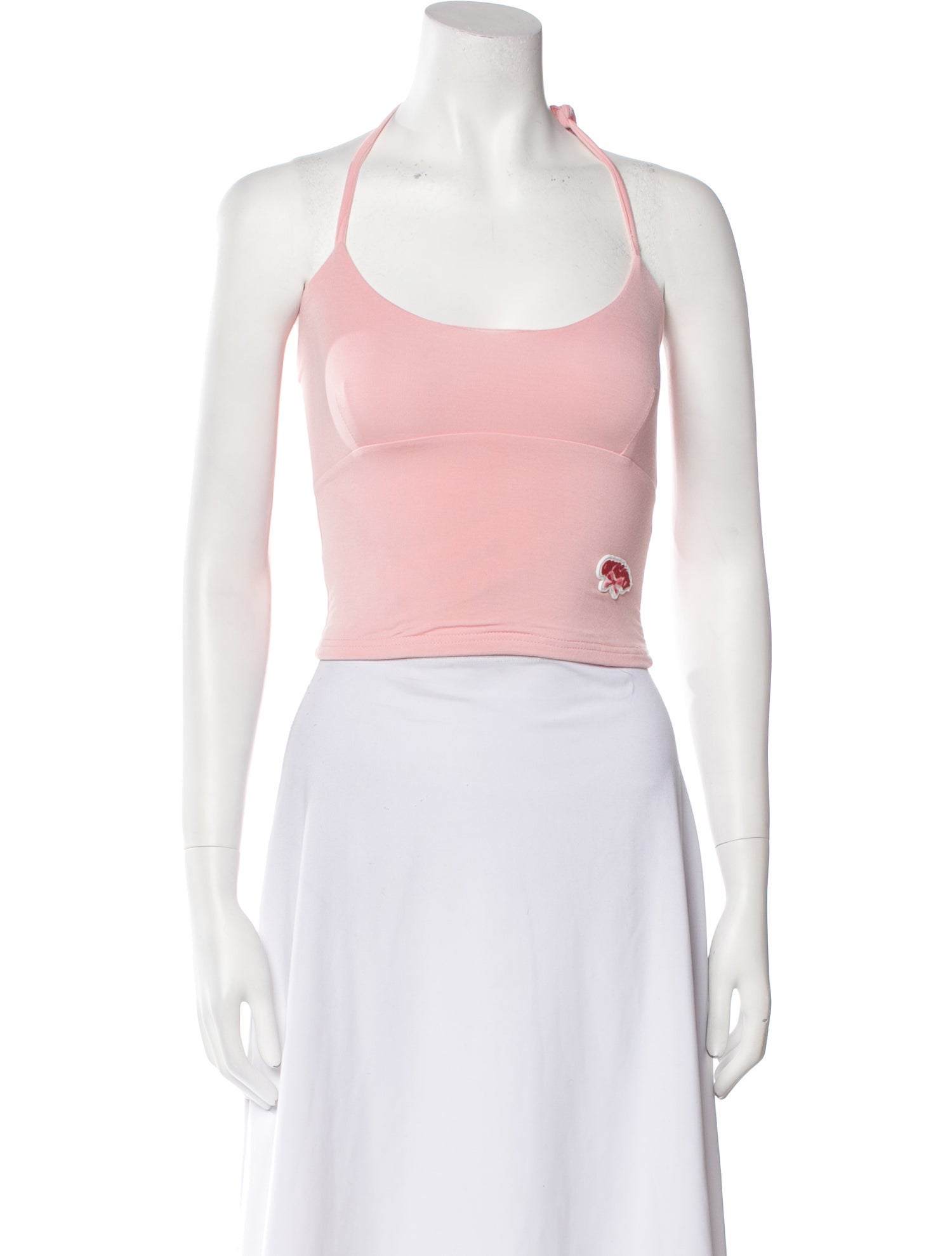 The Mighty Company Halterneck Sleeveless Crop Top