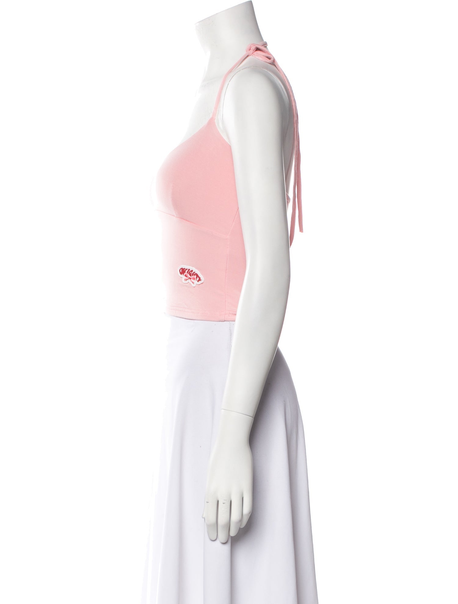 The Mighty Company Halterneck Sleeveless Crop Top