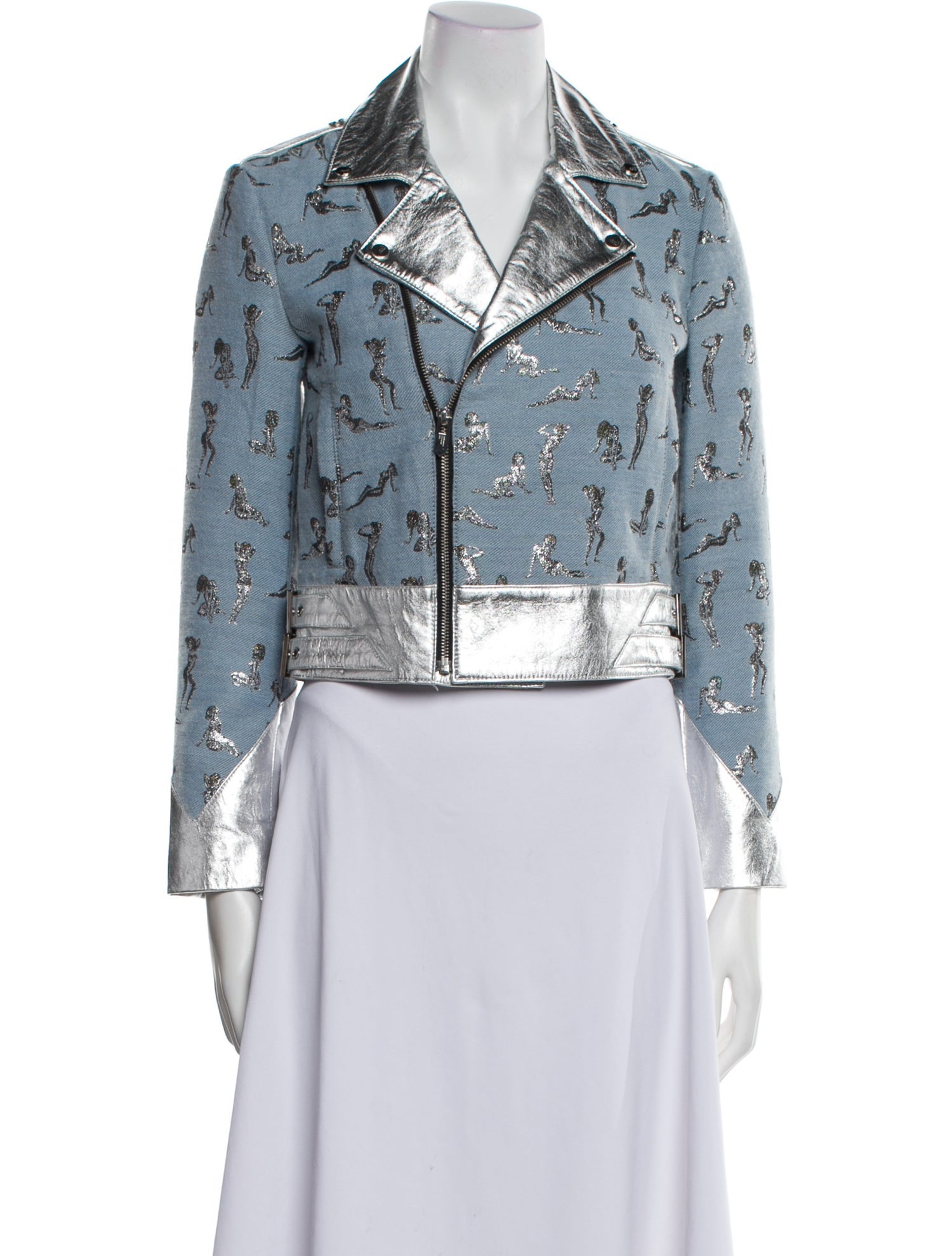 The Mighty Company Printed Denim Jacket