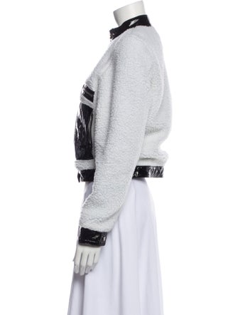 The Mighty Company Faux Shearling Colorblock Pattern Jacket