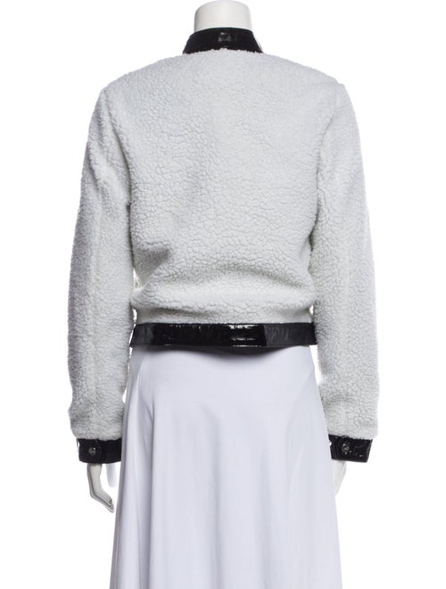 The Mighty Company Faux Shearling Colorblock Pattern Jacket