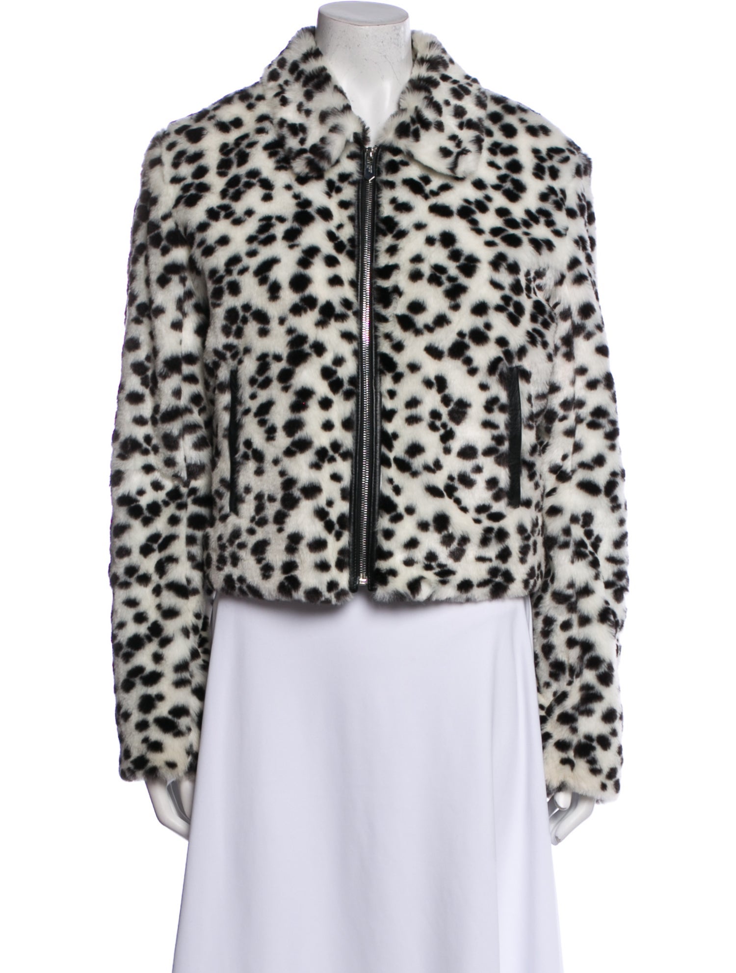 The Mighty Company Animal Print Faux Fur Jacket