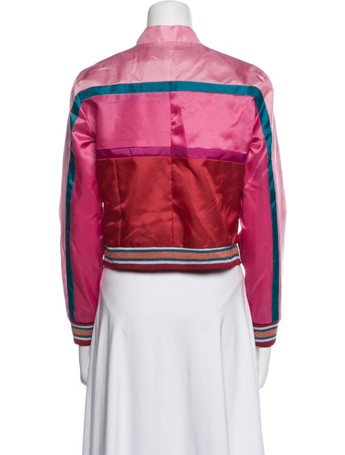 The Mighty Company Striped Biker Jacket