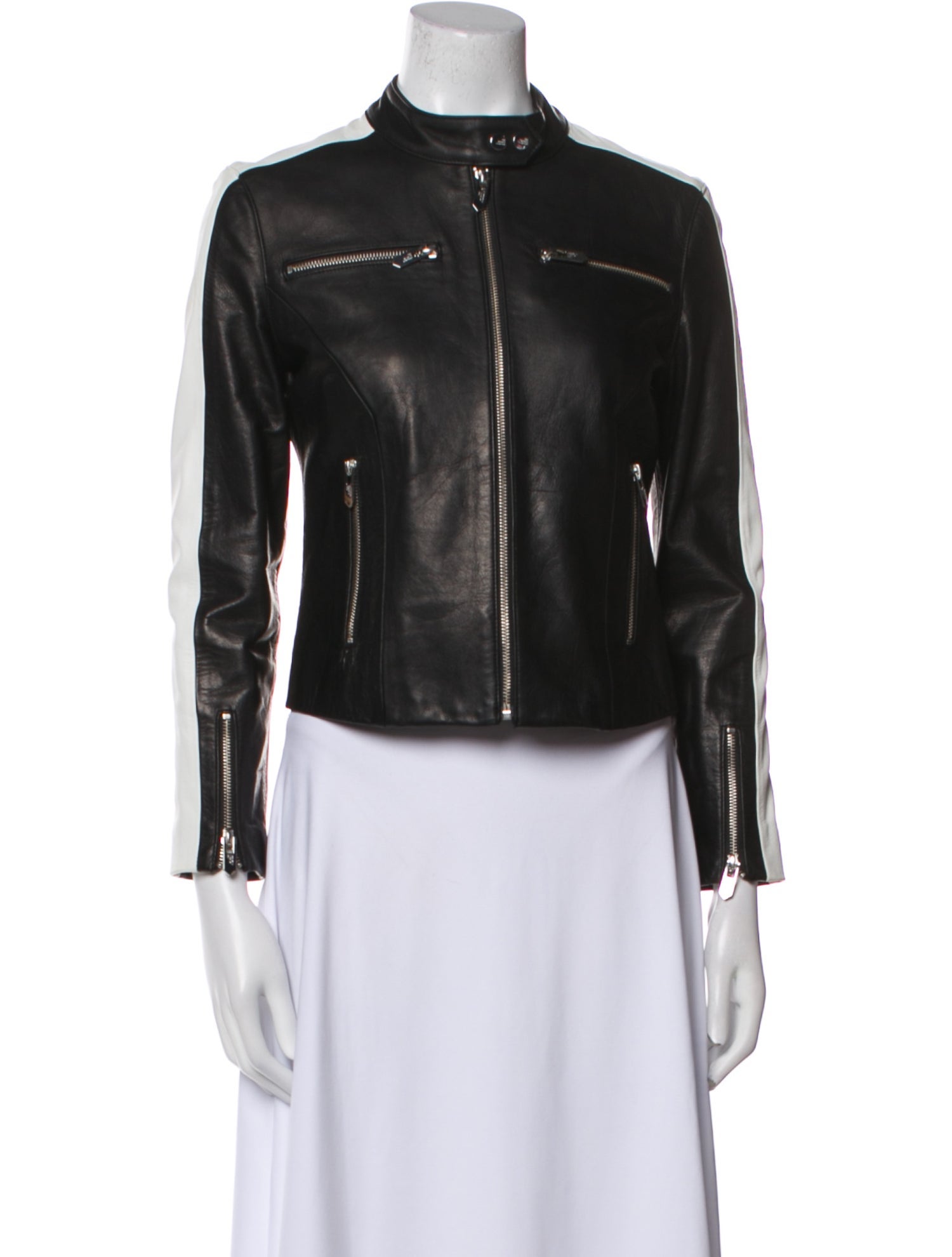 The Mighty Company Leather Biker Jacket