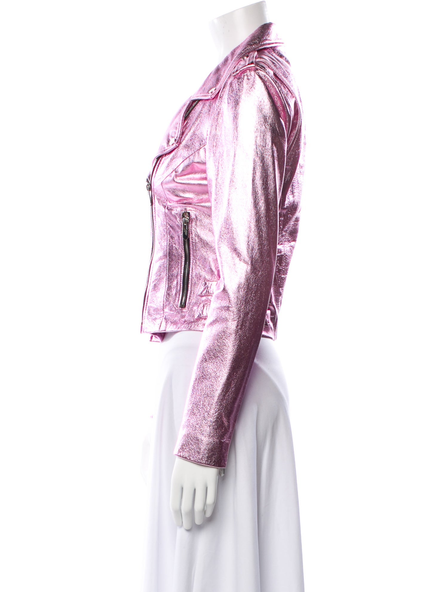 The Mighty Company Lamb Leather Biker Jacket