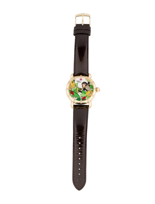 Michele Tropical Paradise Diamond Monkey Watch